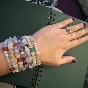 I have these bracelets that I’ve made with love and intention!